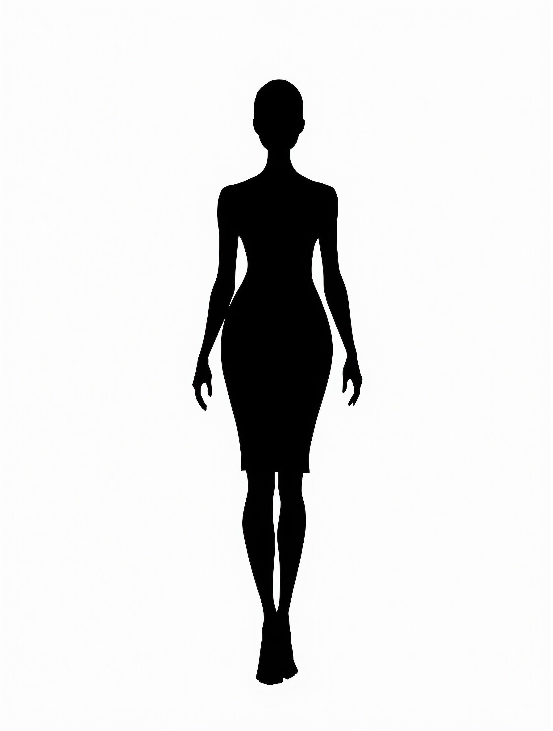 Silueta de vestido ajustado